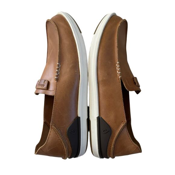 Olukai Kakaha Mens Leather Slip On Shoes Size 11 M - Picture 4 of 11